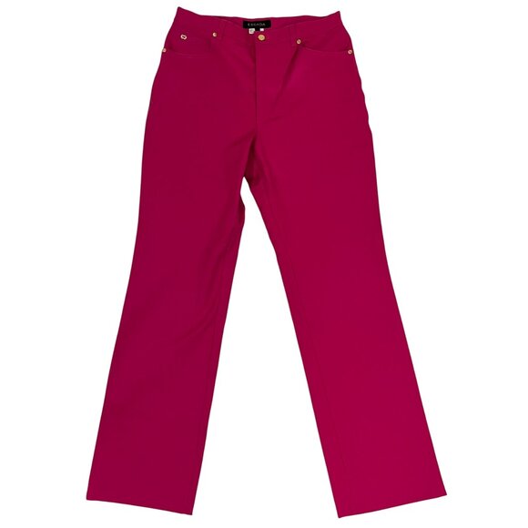 Escada Denim - Escada women's pants 40 US 8 10 M bright pink denim straight leg